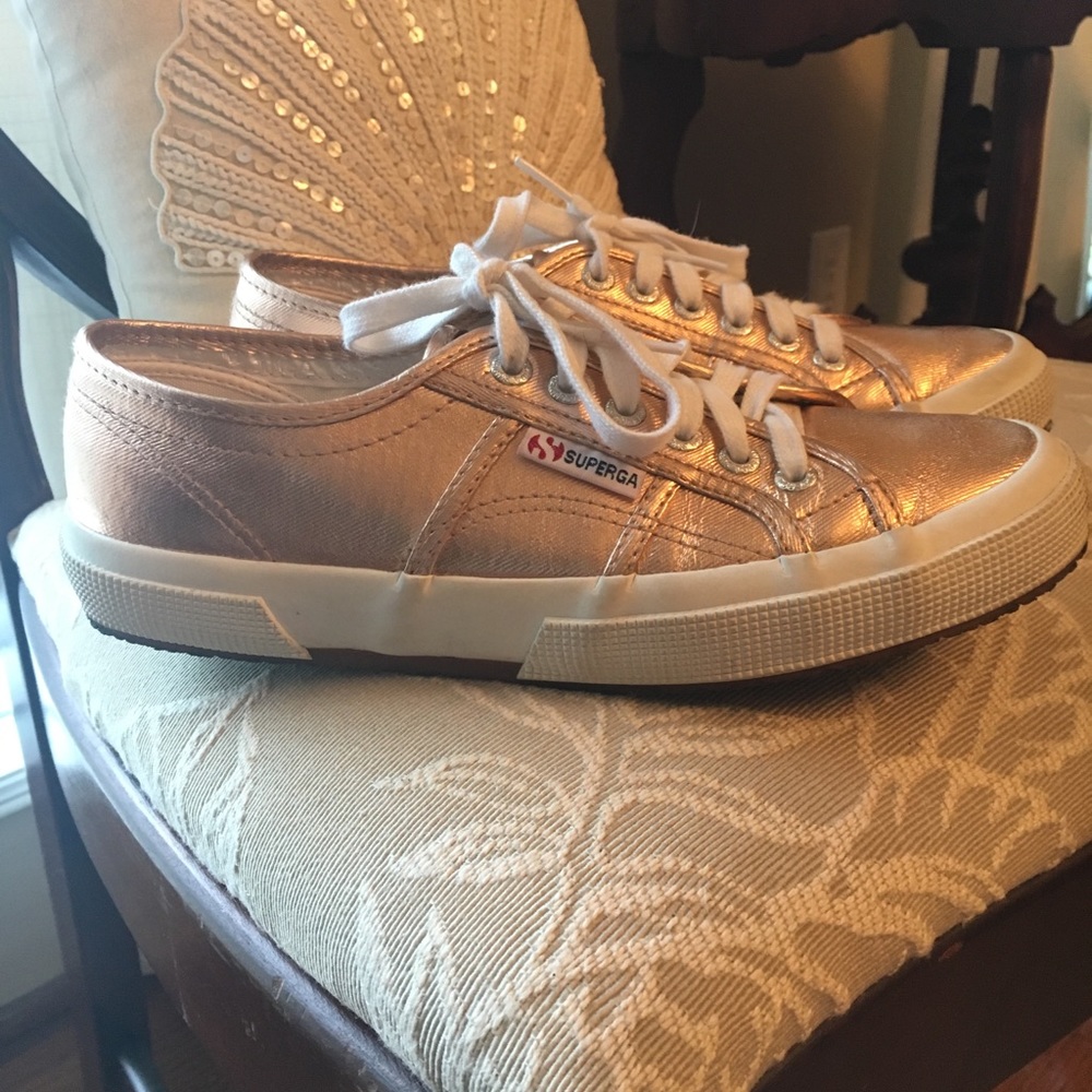 rose gold superga size 8 women’s